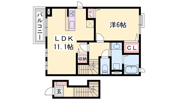 シャトレー富永の物件間取画像